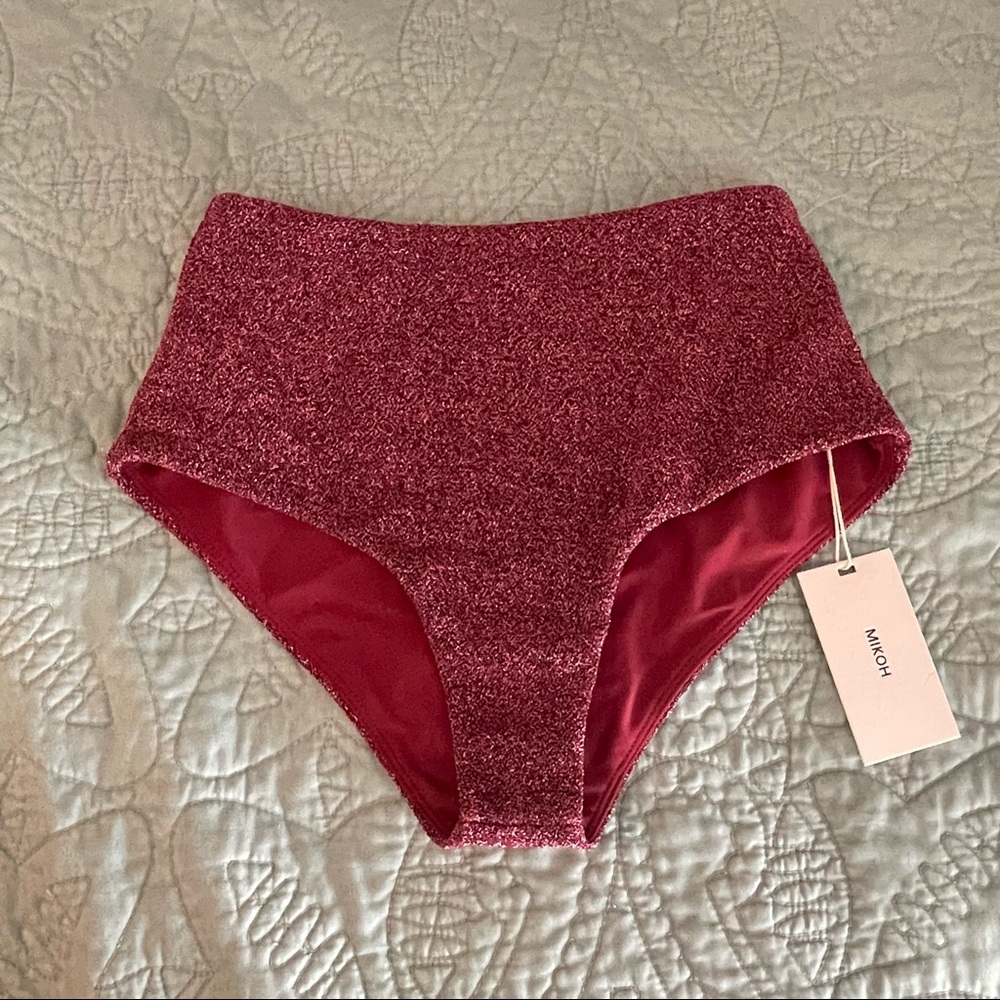 MIKOH high waisted bikini bottoms